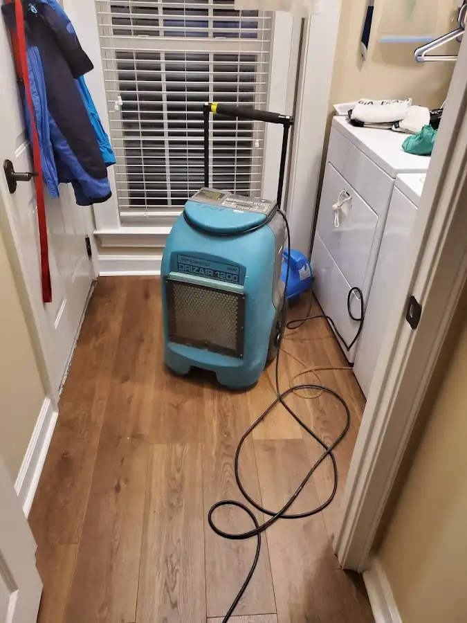 Commercial dehumidifier deployed for Flood Damage Cleanup in Williston